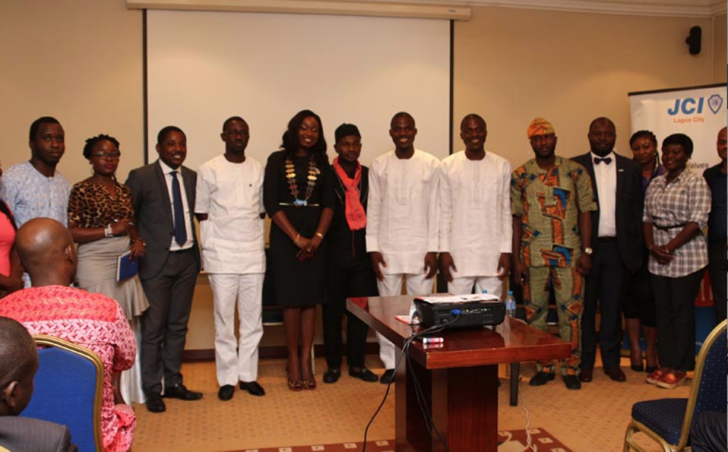 Ayeni Adekunle with Members of JCI