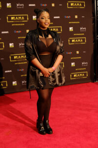 The artist Shekinah at the red carpet during the MAMA 2016, in Johannesburg, South Africa on October 22nd, 2016