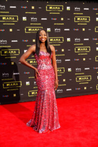 Khutso Theledi at the red carpet during the MAMA 2016 in Johannesburg, South Africa on October 22nd, 2016