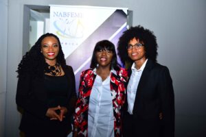 Chichi Nwoko (Network Leader, NABFEME AFRICA), Johnnie Walker (Founder, NABFEME), and Adaora Mbelu-Dania (NABFEME AFRICA)