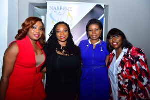 Chichi Nwoko (Network Leader, NABFEME AFRICA), Johnnie Walker (Founder, NABFEME) and guests