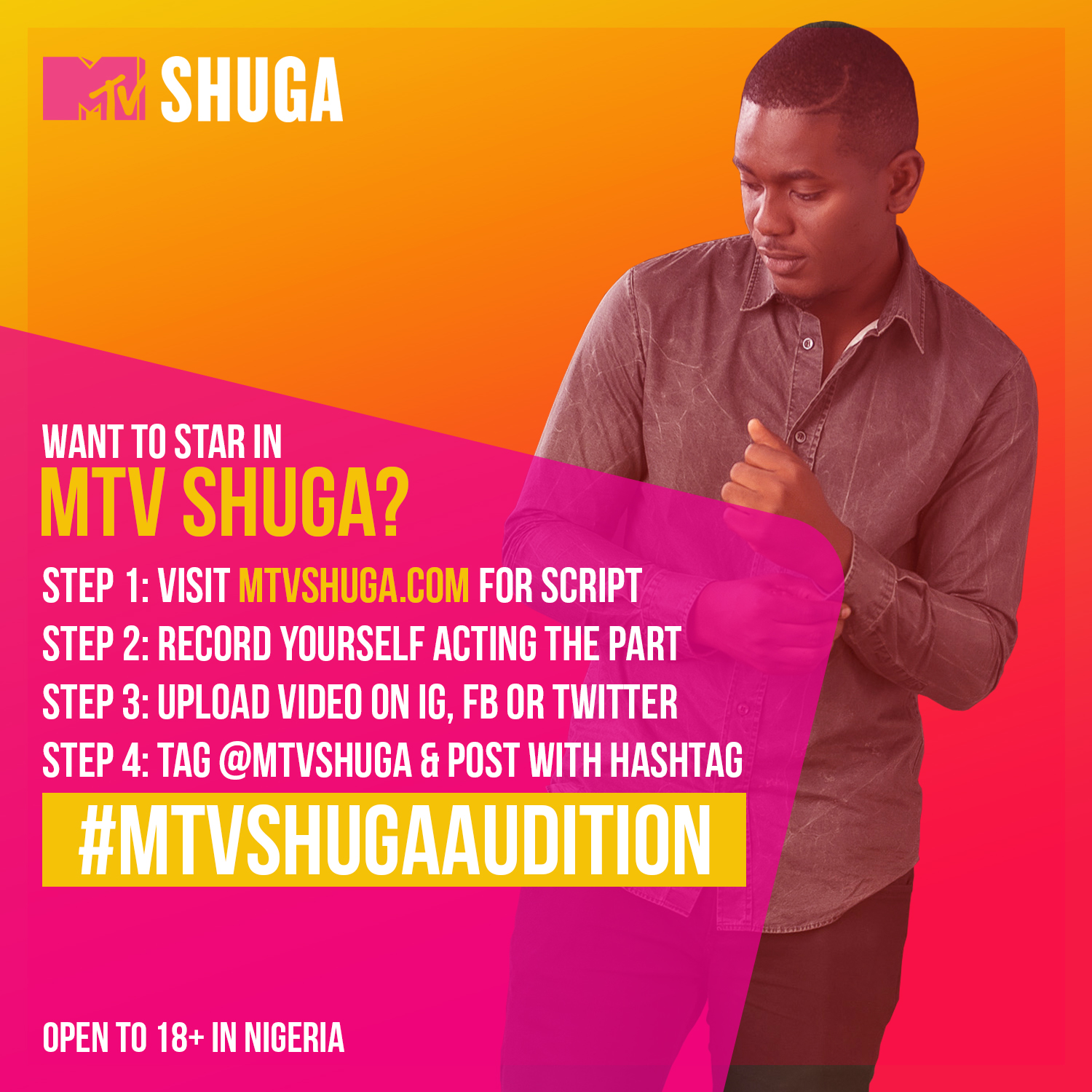 MTV SHUGA AUDITION steps (a) 2