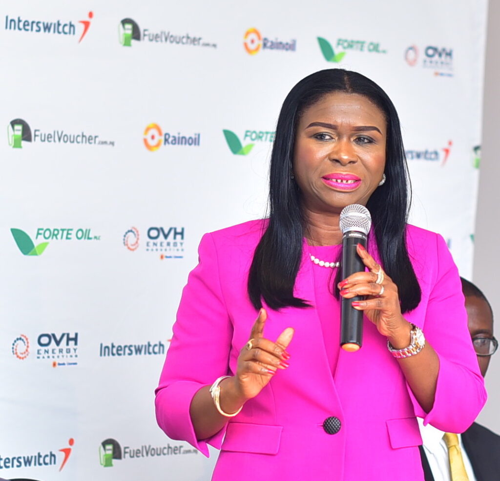 Mrs. Chinyere-Don-Okhuofu-Divisional-CEO-of-Interswitch-Industry-Vertical-Markets-during-her-opening-remarks