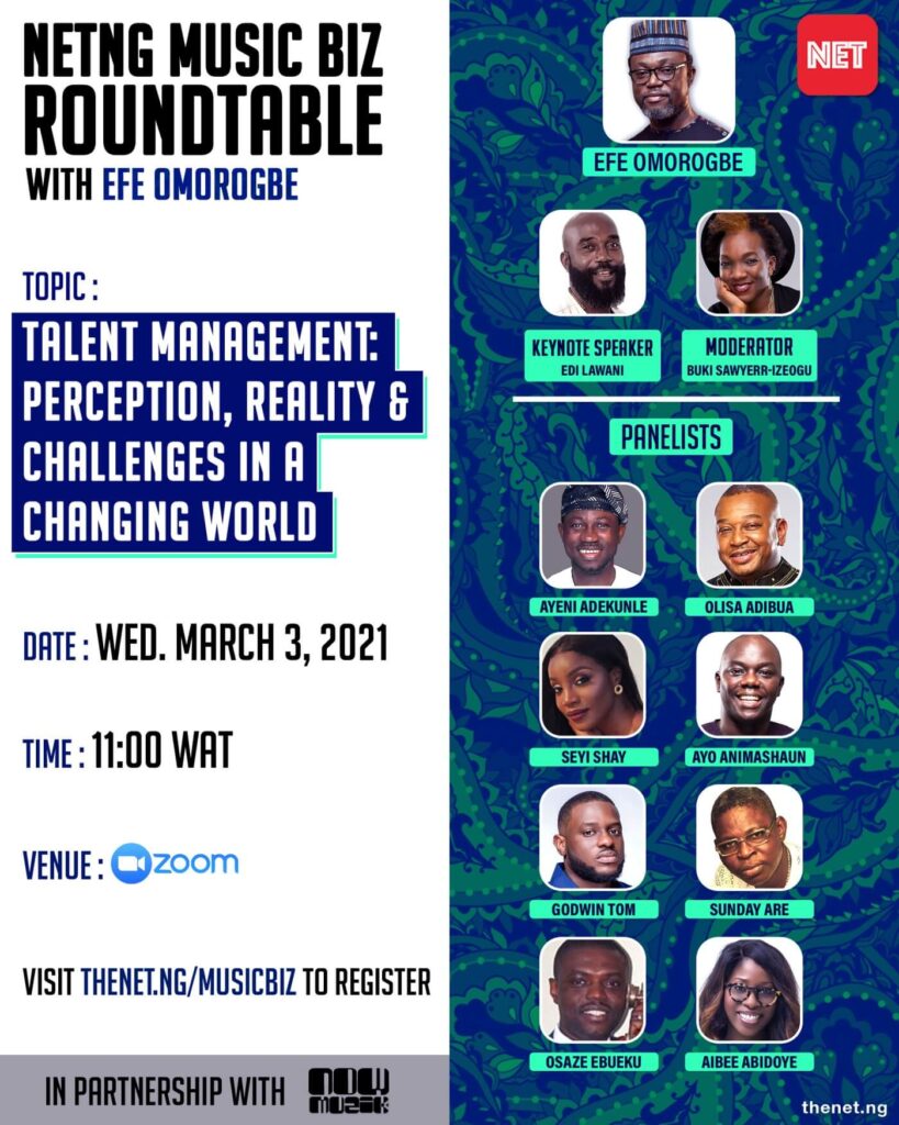 Netng Music Biz Roundtable with Efe Omorogbe