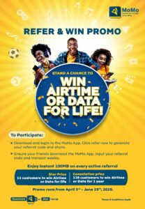 MTN MoMoPSB Refer and Win