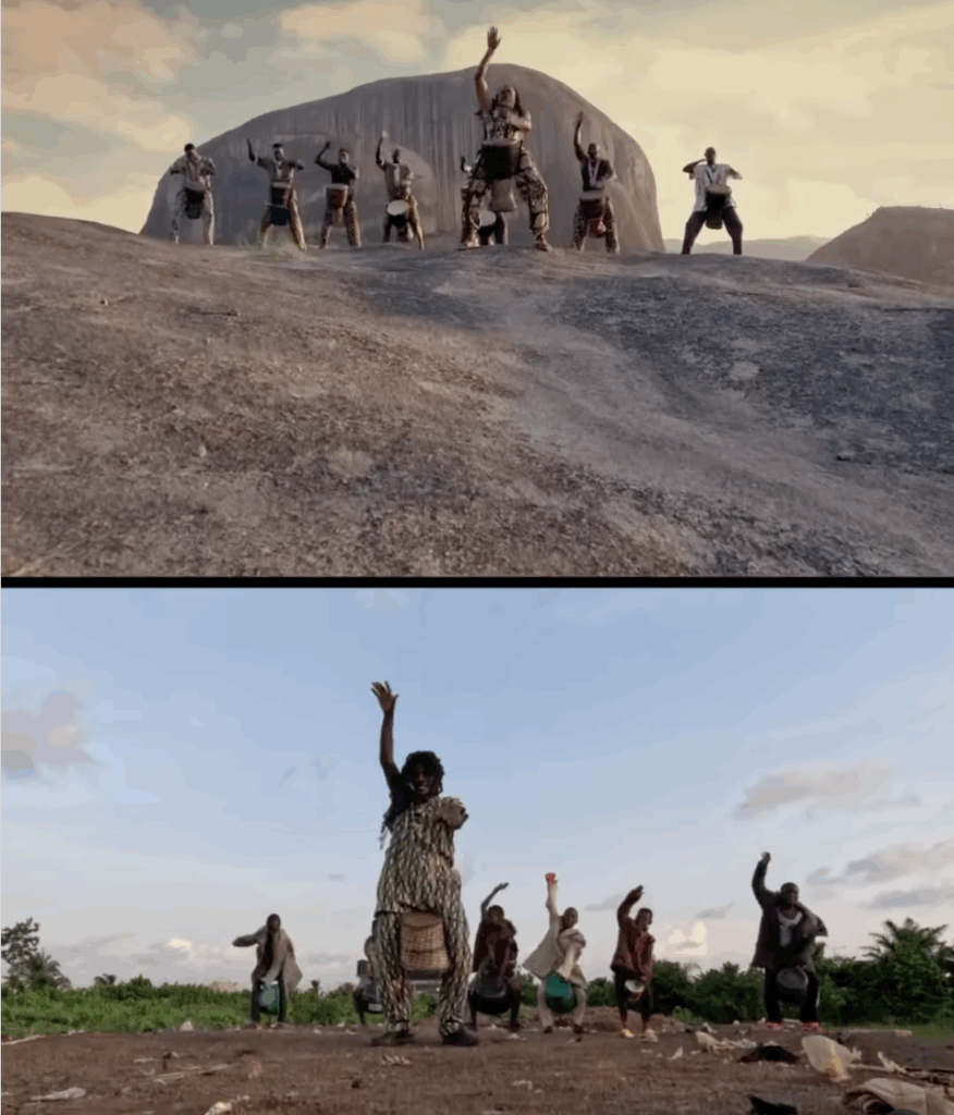 A shot from the IKorodu Bois' video