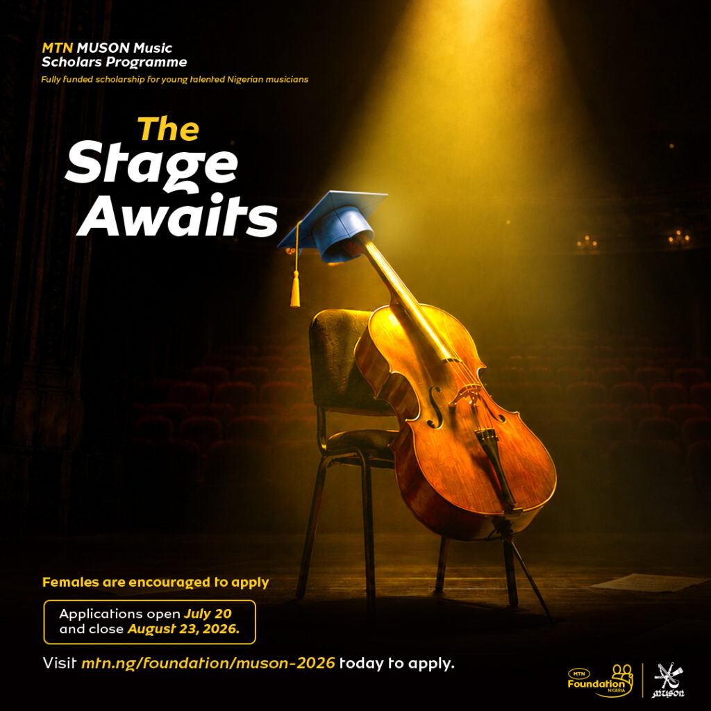 MTN Foundation Opens Applications for 2026 MUSON Scholarship Programme, Celebrates 20 Years of Transforming Musical Talent